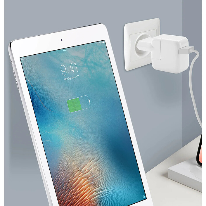 Avis apple Chargeur Adaptateur Secteur USB 12W Compatible iPod iPad IPhone d'Origine Blanc