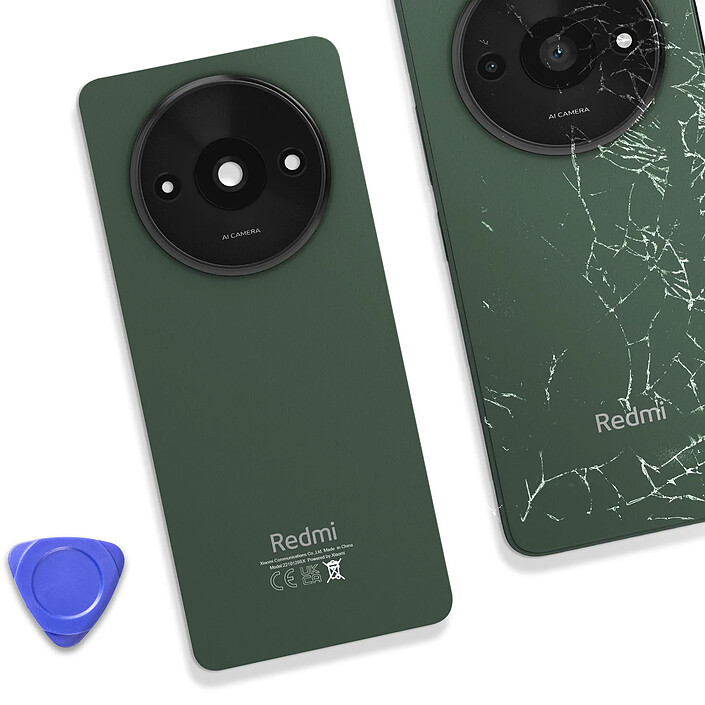 Acheter Clappio Vitre arrière de remplacement pour Xiaomi Redmi A3 Vert foncé