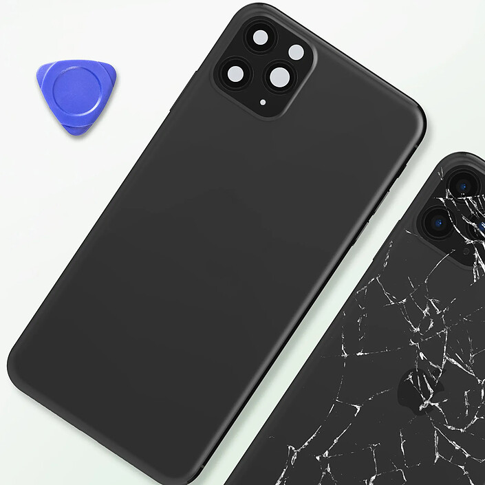 Acheter Clappio Châssis iPhone 11 Pro avec Vitre arrière de remplacement Gris foncé
