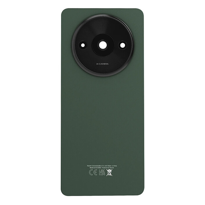 Clappio Vitre arrière de remplacement pour Xiaomi Redmi A3 Vert foncé