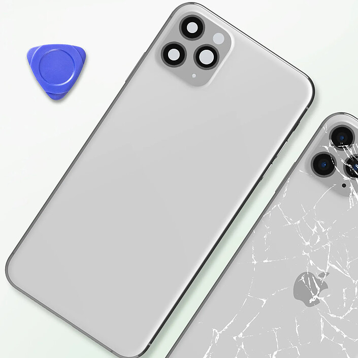 Acheter Clappio Châssis iPhone 11 Pro avec Vitre arrière de remplacement Argent