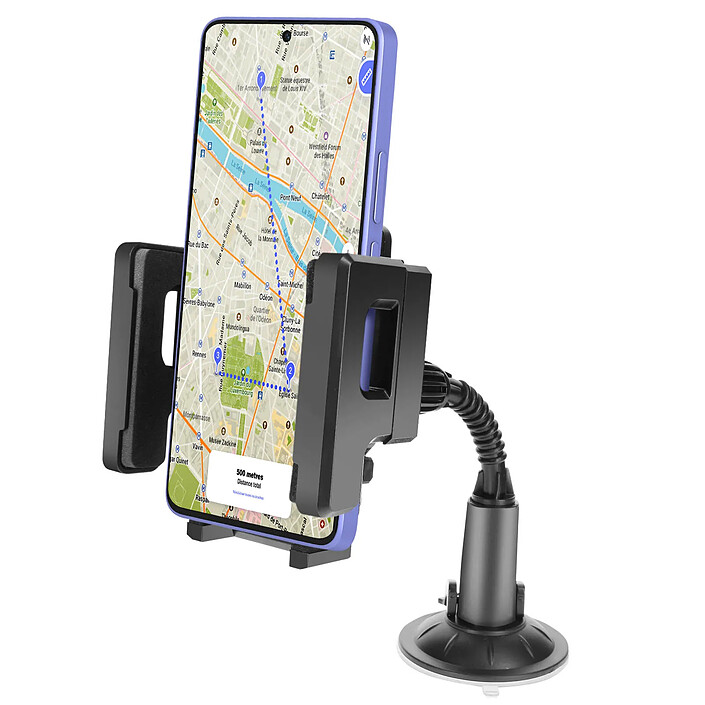 Avizar Support Voiture pour Smartphone Flexible et Rotatif Fixation Ventouse
