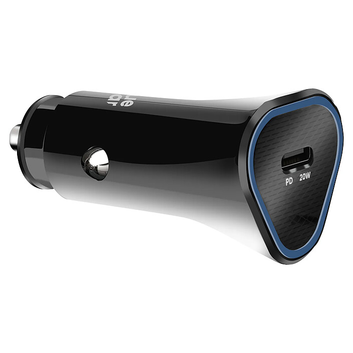 Bluestar Chargeur Voiture USB-C 20W Power Delivery + Câble USB-C 60W Compact Noir