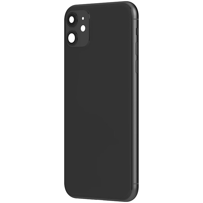 Clappio Châssis iPhone 11 avec Vitre arrière de remplacement Noir