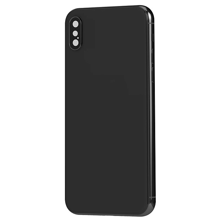 Clappio Châssis iPhone XS Max avec Vitre arrière de remplacement Gris foncé