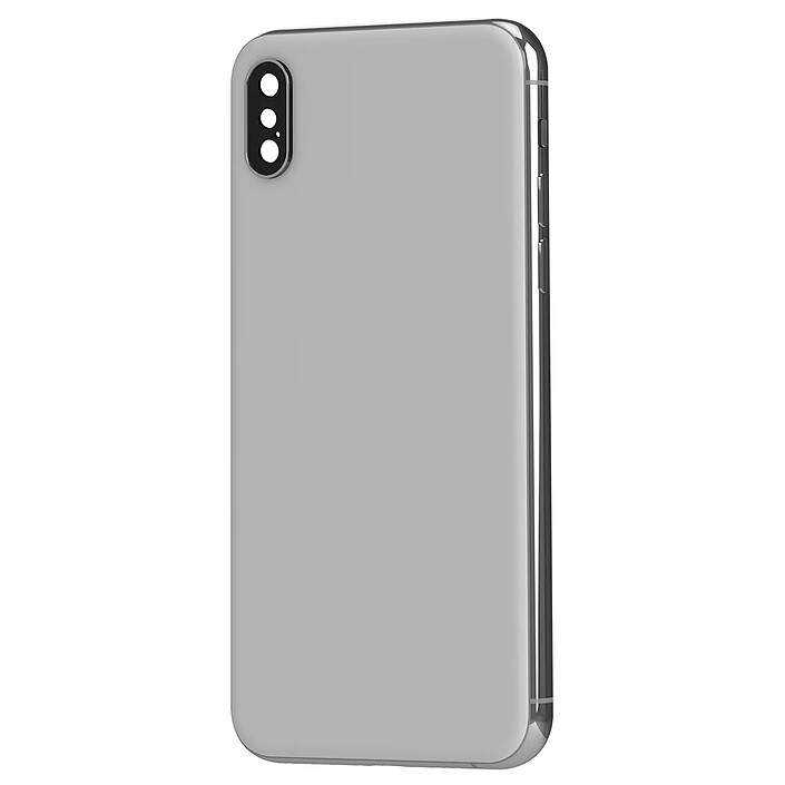 Clappio Châssis iPhone XS Max avec Vitre arrière de remplacement Gris clair