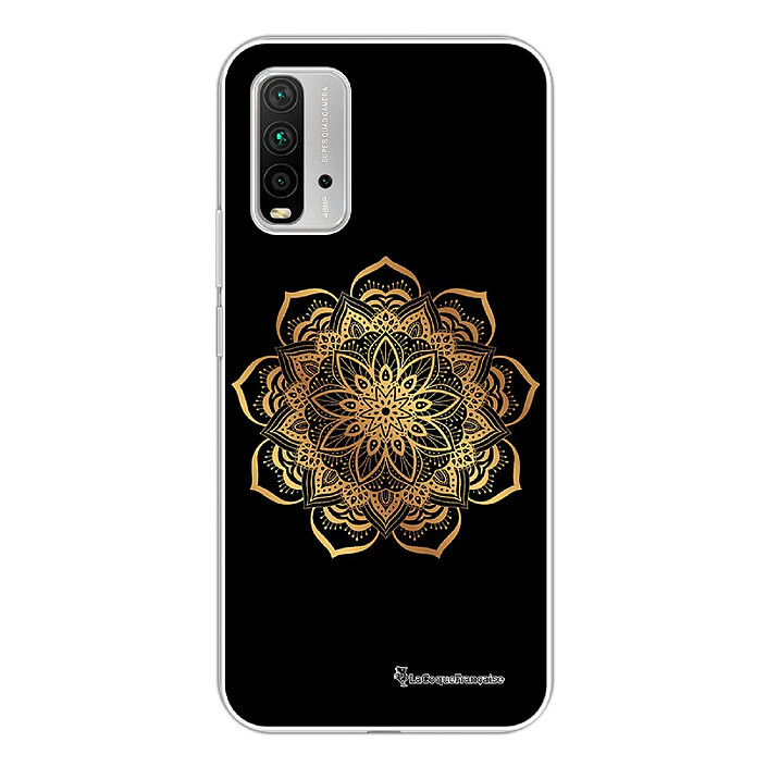 LaCoqueFrançaise Coque Xiaomi Redmi 9T 360 intégrale transparente Motif Mandala Or Tendance .