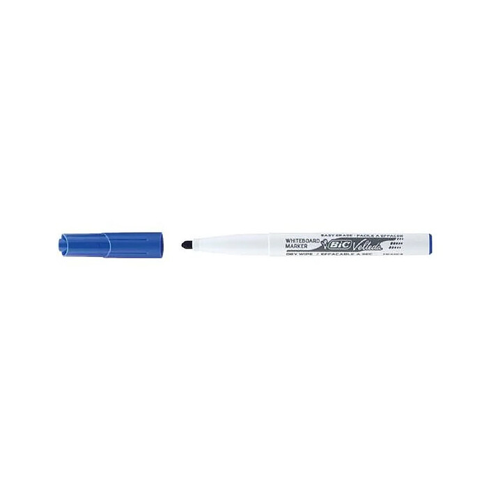 BIC Feutre tableau blanc effaçable à sec 1741 Pointe Medium Ogive Bleu x 12