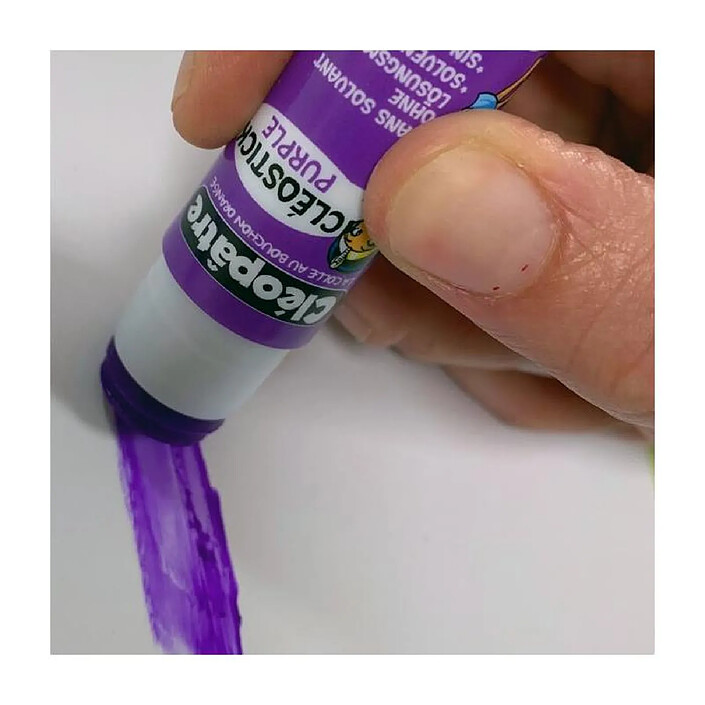 Avis CLÉOPÂTRE Bâton de Colle 'Cléostick Purple' en 8 gr x 5