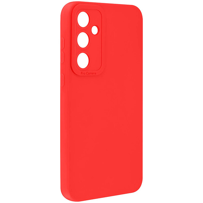 Avizar Coque pour Galaxy A34 5G en Silicone Souple avec Renfort Bloc Caméra Rouge