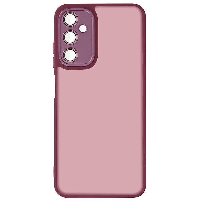 Avizar Coque pour Samsung Galaxy A05s Dos Rigide Fumé Bloc Caméra Protégé Bordeaux