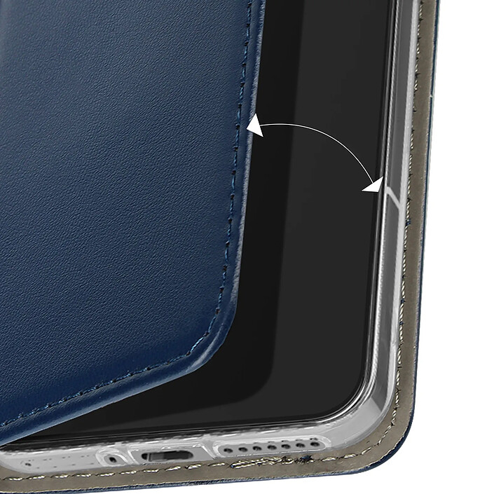 Avizar Étui pour Xiaomi 14 Clapet Magnétique Porte-carte Fonction Support Bleu nuit pas cher