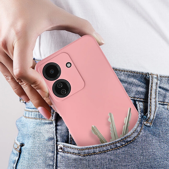 Acheter Avizar Coque pour Xiaomi Redmi 13C Semi-rigide Soft-touch Mat Rose clair