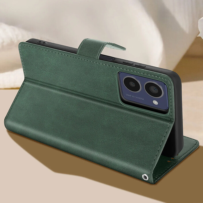 Avis Avizar Étui pour HMD Pulse Pro Dragonne Clapet Support Portefeuille Vert foncé