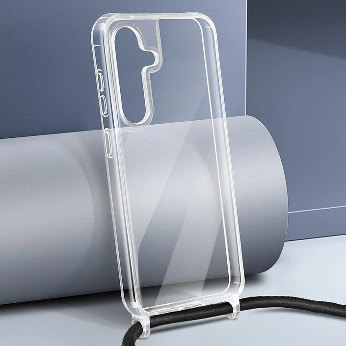 Acheter Avizar Coque pour Samsung S24 Plus Silicone Antichoc avec Cordon Tressé 70cm
