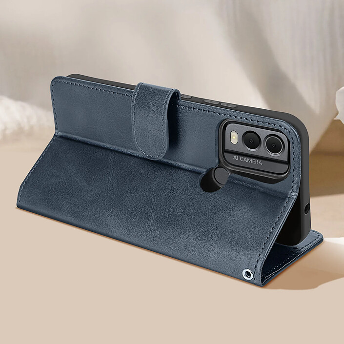 Avis Avizar Étui pour Nokia C22 Dragonne Clapet Support Portefeuille Bleu nuit
