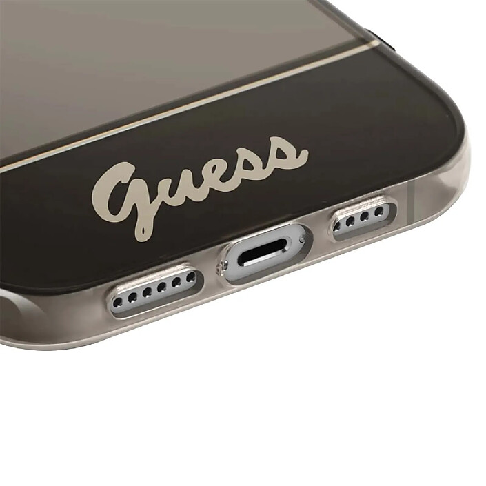 Acheter Guess Coque pour Apple iPhone 14 Pro Max Colors avec lanière perlée Noir