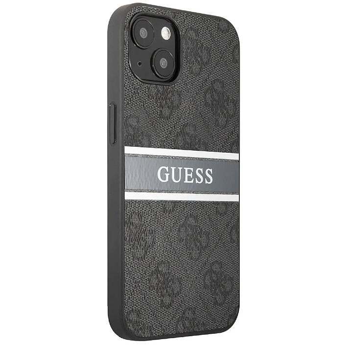 Acheter Guess Coque pour Apple iPhone 13 Mini PU 4G Stripe Gris