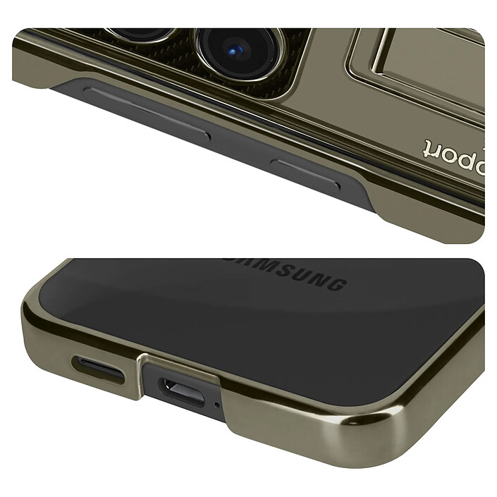 Avis Avizar Coque pour Samsung S24 Dos Rigide Contour Souple avec Béquille Support