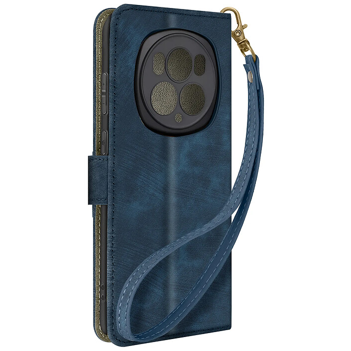 Avizar Housse pour Honor Magic 6 Pro Effet Brossé Portefeuille et Support