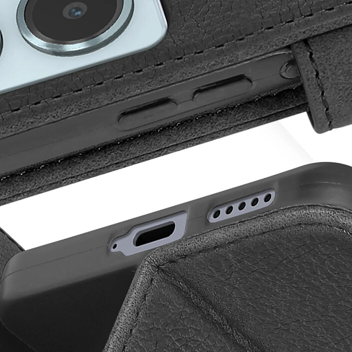 Avizar Étui Carbone pour Xiaomi Redmi Note 14 5G Portefeuille Support