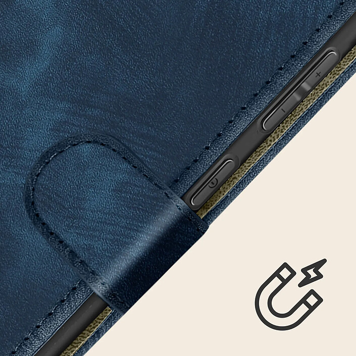 Avizar Housse pour Honor Magic 6 Pro Effet Brossé Portefeuille et Support pas cher