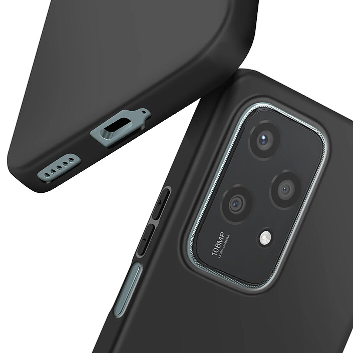 Coque Souple En Silicone Pour Honor 200 Lite - Noir, Finition Anti-glisse - Protection Légère Et Confortable