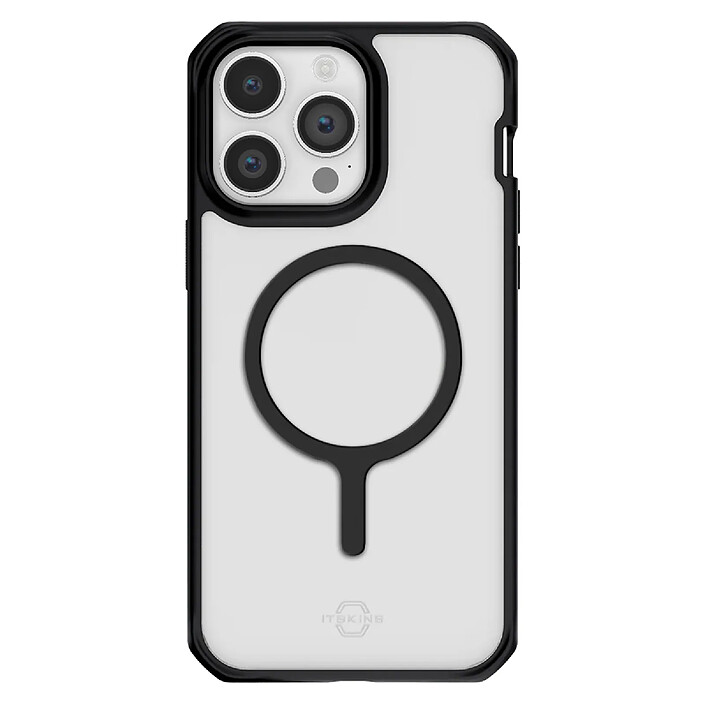 Itskins Coque pour iPhone 14 Pro Max Renforcée Hybrid Solid Compatible MagSafe Transparent