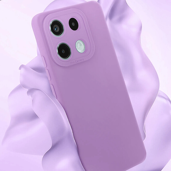 Avizar Coque pour Redmi Note 13 Pro 5G en Silicone Souple avec Renfort Bloc Caméra Violet pas cher