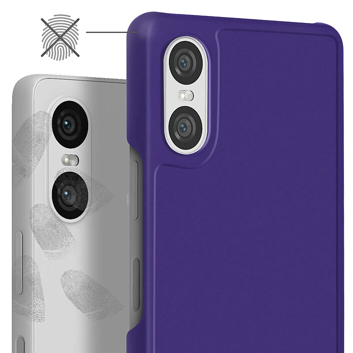 Avis Avizar Coque pour Sony Xperia 10 VI Polycarbonate Anti-traces Violet foncé