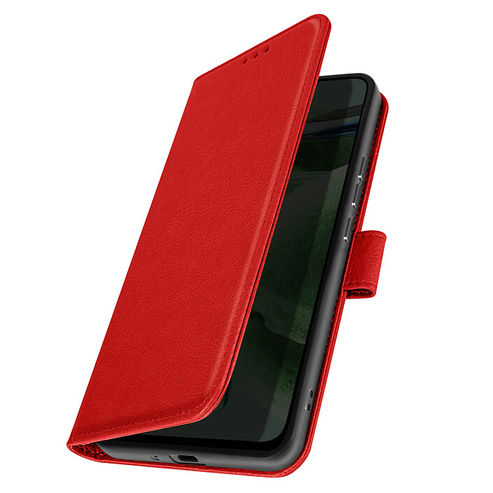 Avizar Étui pour Samsung S7 Edge Portefeuille et Support Vidéo Rouge