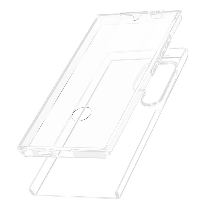 Avizar Coque Intégrale pour Galaxy S24 Ultra Arrière Rigide et Avant Souple
