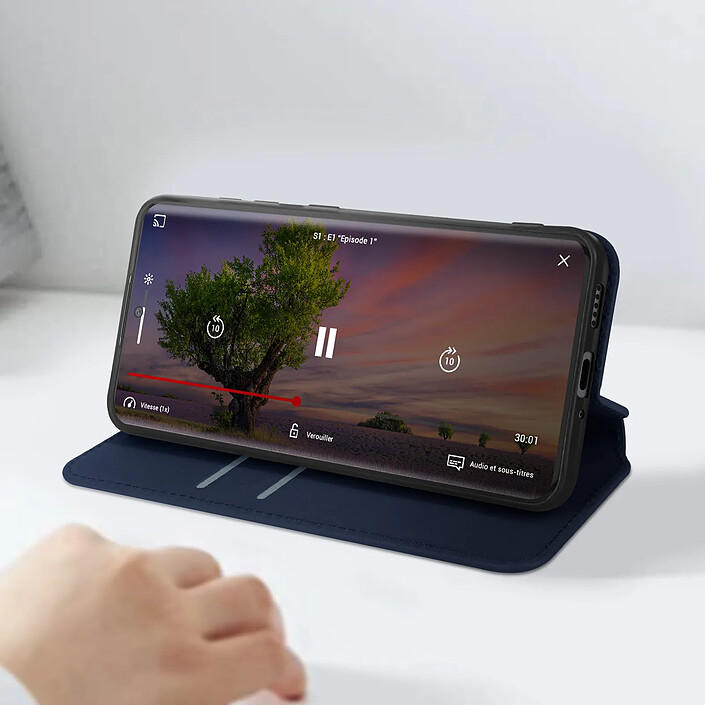 Avis Avizar Étui pour Xiaomi Redmi Note 13 Pro Plus Porte-carte Support Vidéo Bleu nuit