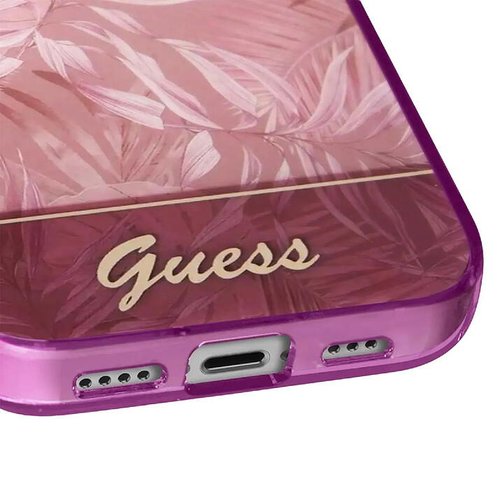 Acheter Guess Coque pour Apple iPhone 14 Pro Max TPU Jungle Rose