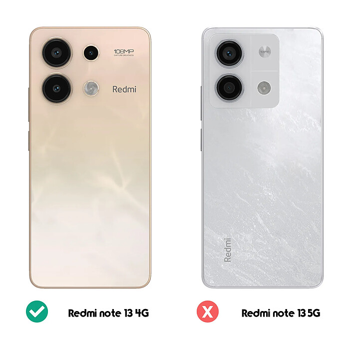 Acheter Avizar Coque pour Xiaomi Redmi Note 13 4G Soft-touch Anti-traces