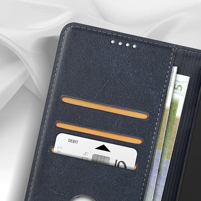 Avis Avizar Housse portefeuille pour Xiaomi Poco X6 Pro Clapet magnétique support Bleu nuit