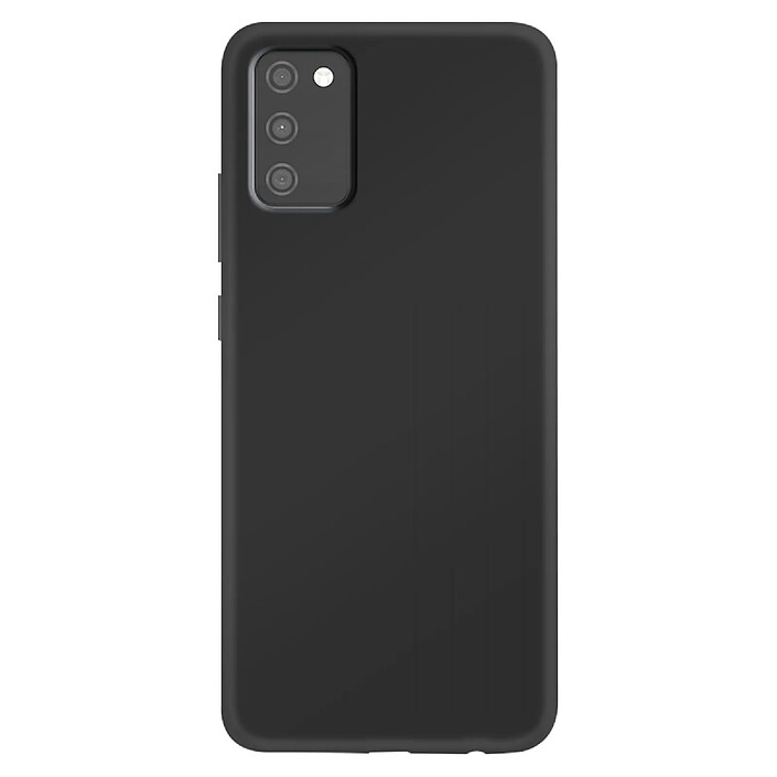 Jaym Coque pour Samsung Galaxy A03s Premium Silicone Microfibre Noir