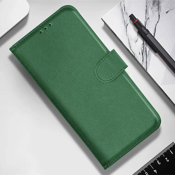 Avizar Étui pour Xiaomi Redmi Note 12 Portefeuille et Support Vidéo Vert pas cher