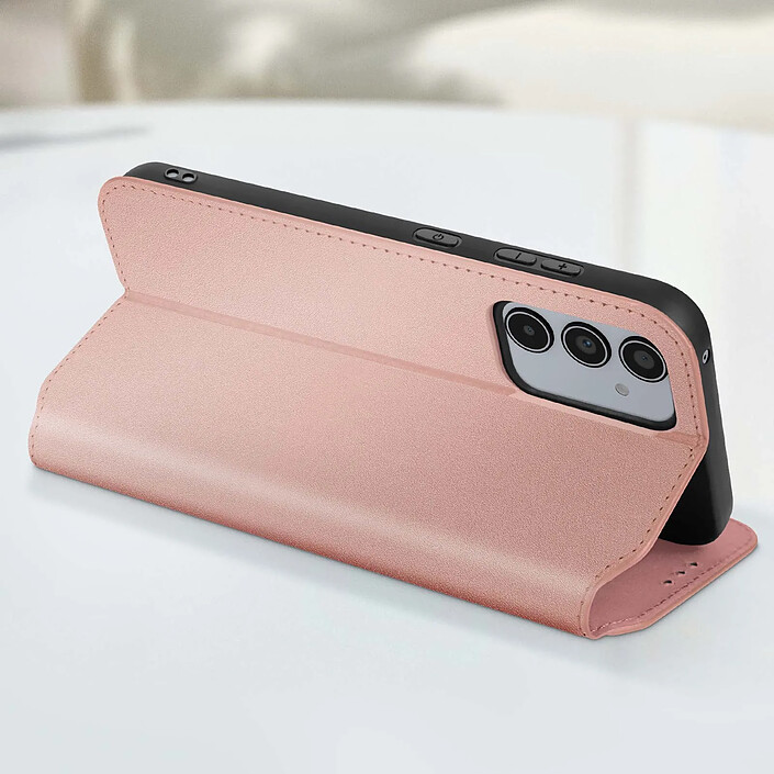 Avis Avizar Étui pour Samsung Galaxy A35 5G Clapet Porte-cartes et Support Vidéo Rose champagne