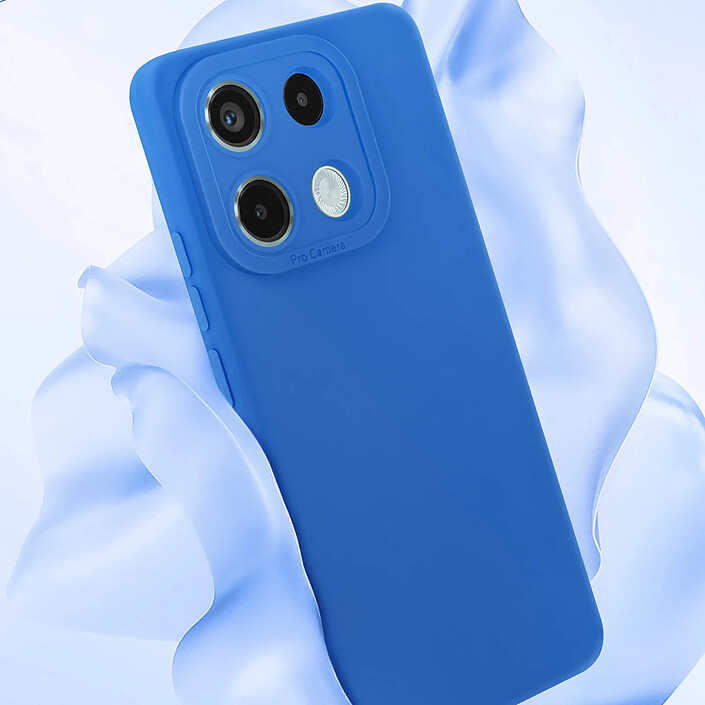 Avizar Coque pour Redmi Note 13 Pro 5G en Silicone Souple avec Renfort Bloc Caméra Bleu pas cher