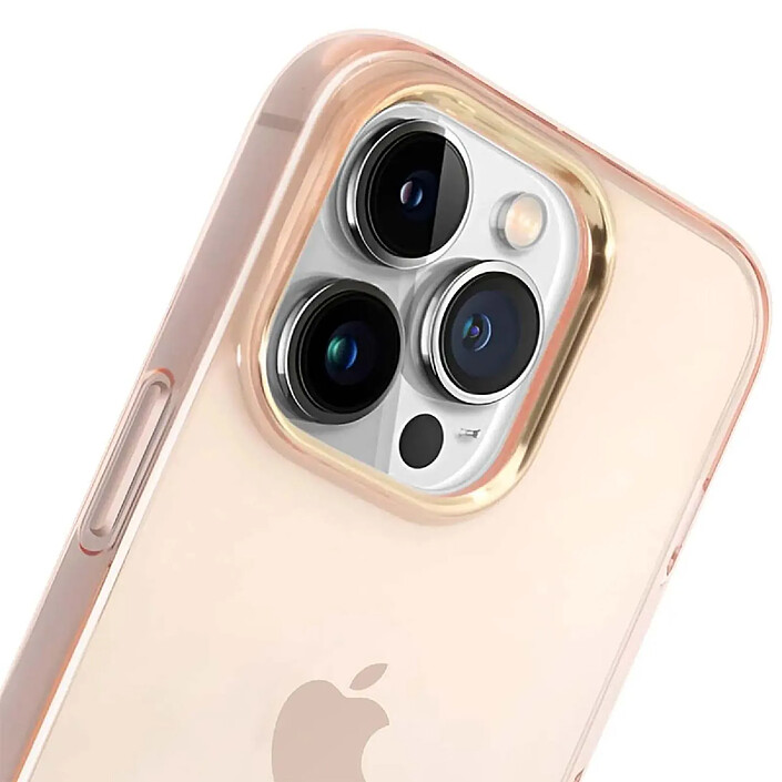 Avis Guess Coque pour Apple iPhone 14 Pro Colors avec lanière perlée Rose