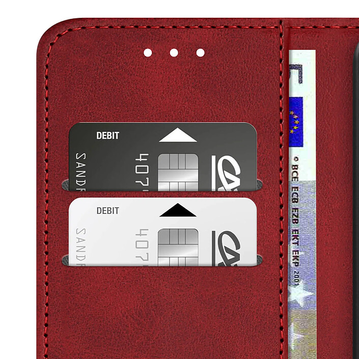 Avis Avizar Étui pour Samsung S24 et S25 Portefeuille Fonction Support Bordeaux