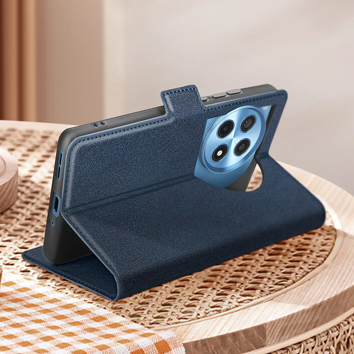 Avis Avizar Étui pour OnePlus 12 5G Porte-carte Support Vidéo Design Fin Bleu nuit