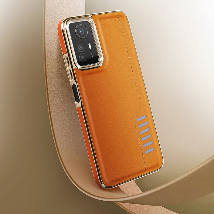 Avizar Coque pour Xiaomi Redmi Note 12S Semi-rigide Effet Cuir Contour Souple pas cher