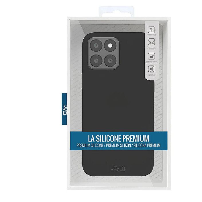 Acheter Jaym Coque pour Honor X6 / X8 5G / 70 Lite Premium Silicone Microfibre Noir