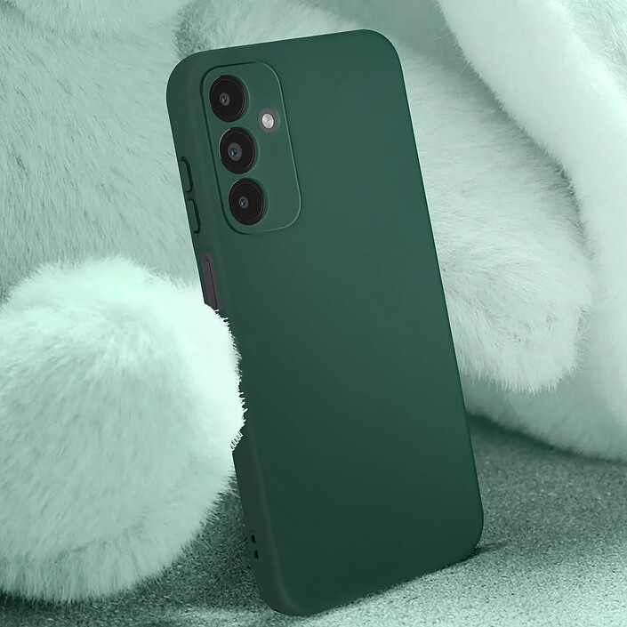 Avis Avizar Coque pour Samsung Galaxy A15 5G Semi-rigide Soft-touch Anti-traces Vert foncé