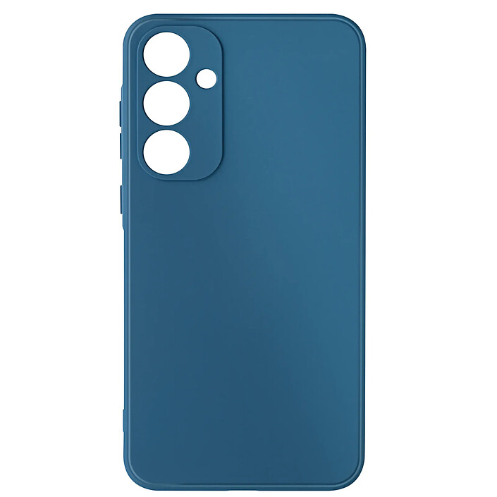 Avizar Coque pour Samsung Galaxy A55 Soft Touch Mat Silicone Flexible Bleu nuit