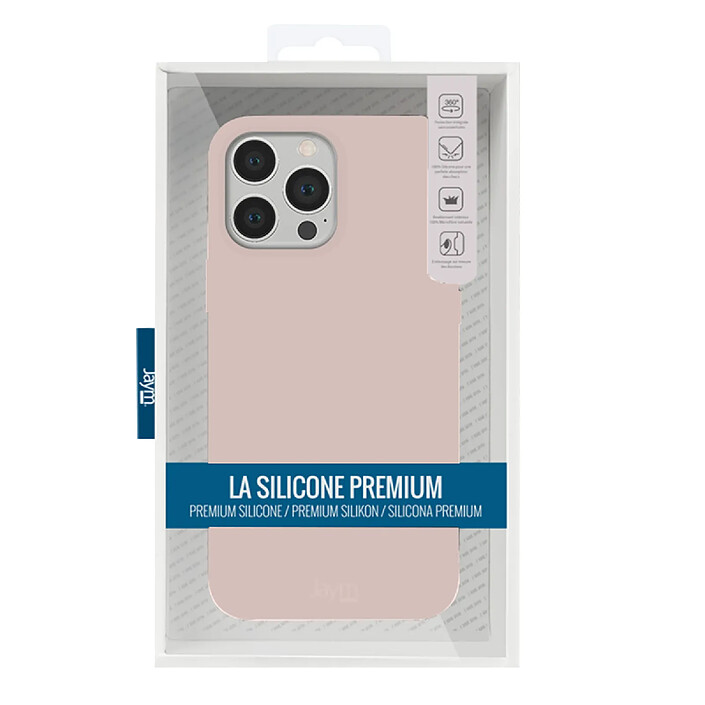 Jaym Coque pour Apple iPhone 14 Pro Max Premium Soft Feeling Rose antique pas cher