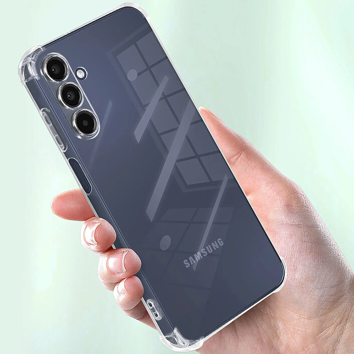 Acheter Mayaxess Coque Antichoc pour Samsung Galaxy A15 Coins Renforcés Transparent