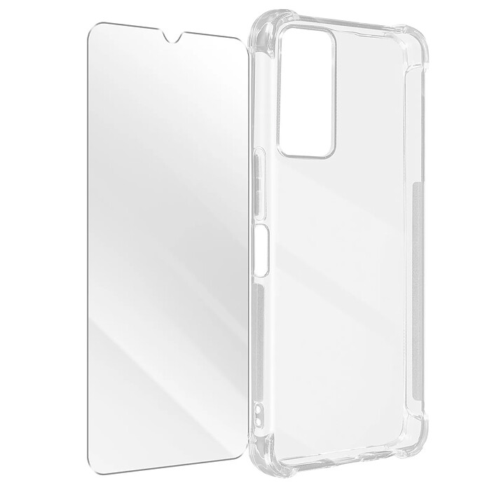 Coque pour TCL 40R 5G , 40 XE et 40 NxtPaper 5G + Verre Trempé 9H Transparent